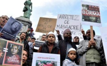 Un millier de manifestants rassemblés contre les violences en Birmanie