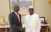 George Weah reçu par Macky Sall