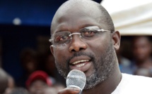 George Weah, ancienne star du football, largement élu président du Liberia