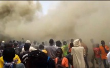 Urgent – (Vidéo + photos): Un incendie déclaré au marché Ocas, Touba…
