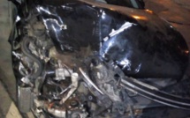 Photos : L’impressionnant accident de la Peugeot 508 d’Abdoulaye Wilane