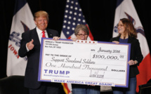 La fondation Trump se dissout, Trump banni de toutes associations caritatives