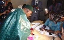 Le vote du candidat Issa Sall (Images)