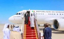 Les images de l'arrivée du couple Présidentiel à Abu Dhabi