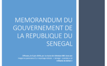 Voici en exclusivité le mémorandum du gouvernement Sénégalais sur le scandale à 10 milliards !
