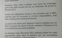 Sortie de El Hadj Hamidou Kassé : Aliou Sall dément et réitère les éclairages de sa conférence de presse (DOCUMENT)