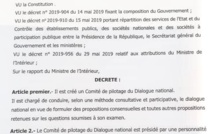 Conduite du dialogue national : Le président Macky Sall crée un comité de pilotage dirigée par une personnalité nommée par Décret. (DOCUMENT)