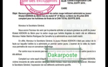 DERNIÈRE MINUTE -Avant le match contre les "Lions", le Bénin introduit un recours (document)