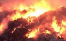 Une usine prend feu à la Sodida