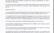 PDS : Me Wade se démarque des sorties de Oumar Sarr et sanctionne... (DOCUMENT) PDS : Me Wade se démarque des sorties de Oumar Sarr et sanctionne... (DOCUMENT)