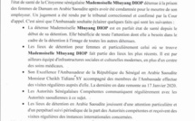 COMMUNIQUE DE PRESSE: L'Ambassade du Royaume d'Arabie Saoudite au Sénégal a suivi les déclarations du Président de l'Organisation Horizon sans Frontière au Sénégal