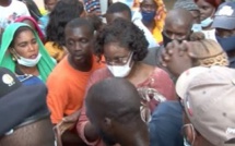 Inondation: Marième Faye Sall bousculée par une foule en banlieue dakaroise