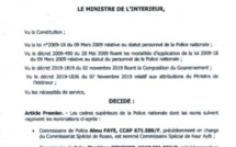 Jeu de chaises musicales chez les cadres de la Police : Le commissaire Ibrahima Senghor, nouveau Chef de la Division Etat Major de la Direction de la Police de l’Air et des frontières