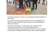 "Avenues Macky Sall et Buhari": Les Bissau Guinéens protestent et piétinent les drapeaux du Sénégal et...
