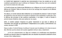 APRÈS LE BLÂME INFLIGÉ À TELIKO L'Ums se prononce