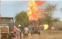 Incendie puits de gaz: Le ministre sur les lieux, des spécialistes en renfort