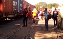 URGENT – Thiès : Le train GCO a dérapé à la cité du rail (photos)