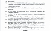 DAKAR/THIÈS/CONTRÔLE TECHNIQUE:  Les durées de validité prorogées jusqu'au 31 mars 2021 pour les véhicules particuliers