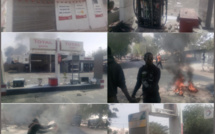 Manifestations à Tivaouane : Des assaillants sèment le trouble et brûlent une station d'essence.