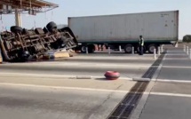 Sortie de péage près de l'Aidb : Un grave accident bloque la circulation Sortie de péage près de l'Aidb : Un grave accident bloque la circulation