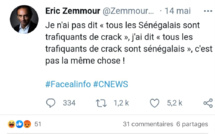 PARIS/TRAFIC DE CRACK :Zemmour se défoule sur les Sénégalais