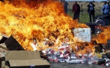 Louga: Incinération de 16 tonnes de produits périmés ou contrefaits impropres à la consommation