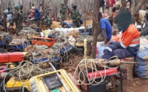 [Photo] L'armée opère à Saraya : 5 sites d'orpaillage clandestins démantelés et 377 personnes interpellées