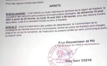 Kaolack: interdiction de circulation des gros porteurs d'immatriculation étrangère jusqu'à demain 9h ( arrêté)