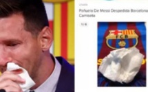 Le mouchoir utilisé par Messi lors de ses adieux au Barça... mis en vente 1 million de dollars