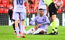 PIQUÉ, VICTIME D'UNE ÉLONGATION LORS DU MATCH CONTRE L'ATHLETIC BILBAO