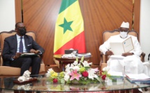 Palais de la République : le Chef de l'État a reçu un message de Assimi Goïta, Président de la Transition au Mali.