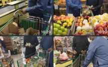 Macky fait ses courses à New-York (images)