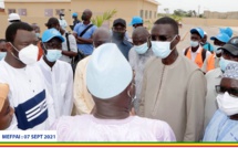 Monsieur Dame Diop, ministre de l'emploi, de la formation professionnelle de l'apprentissage et de l'insertion a visité ce matin le centre de formation professionnelle en aviculture de Diamniadio.