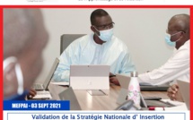 Monsieur Dame Diop, ministre de l’emploi, de la formation professionnelle de l’apprentissage et de l’insertion a présidé ce matin à Diamniadio une rencontre d’échanges pour la validation de la stratégie nationale d’insertion professionnelle au Sénég