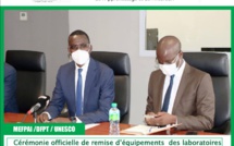 Le ministre Dame Diop a présidé ce matin  la cérémonie officielle de remise d’équipements  des laboratoires numériques d’innovations pédagogiques,initiée par la direction de la formation professionnelle et technique du MEFPAI et avec l’appui