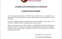 Pastef Dakar décide de reprendre ses activités au sein de la Coalition Yewwi Askan Wi