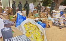 Foundiougne: De faux médicaments d’une valeur de 165 millions de FCfa et 450 kg de chanvre indien saisis