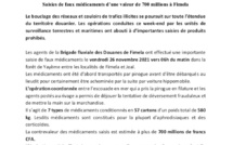 Saisie de faux médicaments d'une valeur de 700 millions f cfa par la Douane Sénégalaise