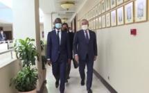 En visite officielle à Ankara, Antoine Diome rencontre le ministre turc des Affaires étrangères (IMAGES )