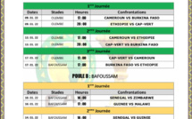Le calendrier complet de la Coupe d'Afrique des Nations se déroule du 9 janvier au 6 février 2022 au Cameroun.