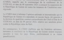 Urgent : la Guinée refuse les sanctions de la CEDEAO contre le Mali ! « Nos frontières sont ouvertes », (CNRD)