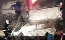 Urgent : Une partie du marché de Ouakam en feu.