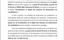 Législatives 2022: La Direction générale des élections organise ce jeudi, un atelier de partage sur la constitution et le dépôt des dossiers de candidature