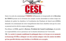 UGB : fermeture du campus, la coordination des étudiants (CESL) invalide la décision et... (Document)