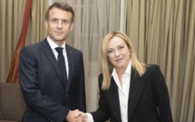 A Rome, Macron premier dirigeant étranger à rencontrer Meloni