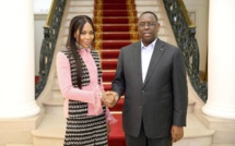Naomi Campbell reçue par le Président Macky Sall