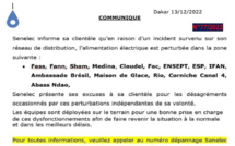 Réseau électrique : La Senelec informe sur des perturbations en vue dans certaines localités