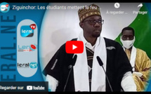 Ziguinchor : Les étudiants mettent le feu partout et attaquent le siège de Ousmane Sonko et la maison de...