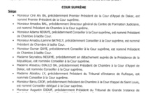 Sénégal - Jeu de chaises musicales dans la magistrature : Voici l'intégralité des nominations du CSM (Document)