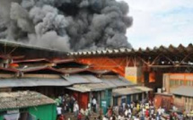 Encore un sinistre chez les commerçants : Un incendie ravage une dizaine de magasins au marché de Tamba